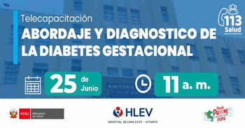 Capacitación online "Abordaje y Diagnóstico de la Diabetes Gestacional" del MINSA