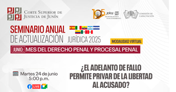 Capacitación online "¿El adelanto de fallo permite privar de la libertad al acusado?" 