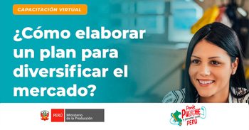 Capacitación online "¿Cómo elaborar un plan para diversificar el mercado?" del PRODUCE