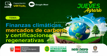 Capacitación online  "Finanzas climáticas, mercados de carbono y certificaciones regenerativas" 