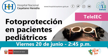 Capacitación online "Fotoprotección en pacientes pediátricos" del Hospital Nacional Cayetano Heredia