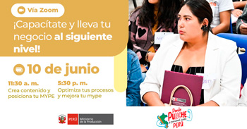 Capacitación online gratis "Digitalización y gestión empresarial"  del Ministerio de la Producción
