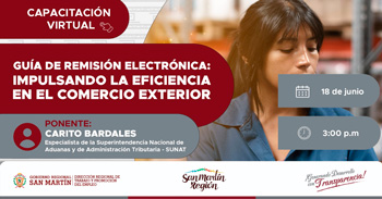  Capacitación online gratis "Guía de Remisión Electrónica: Impulsando la eficiencia en el comercio exterior"