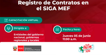 Capacitación virtual: Registro de Contratos en el SIGA MEF del MEF