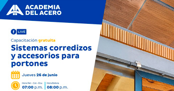  Capacitación online "Sistemas corredizos y accesorios para portones" de Aceros Arequipa