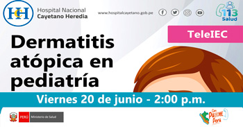Capacitación online "Dermatitis atópica en pediatría" del Hospital Nacional Cayetano Heredia