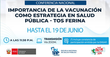  Conferencia online gratis "Importancia de la vacunación como estrategia en Salud Pública - Tos Ferina" ENSAP