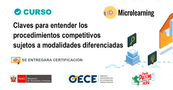  Curso online Claves para entender los procedimientos competitivos sujetos a modalidades diferenciadas
