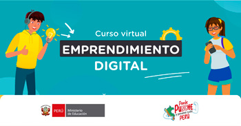  Curso online gratis "Emprendimiento digital" del MINEDU 