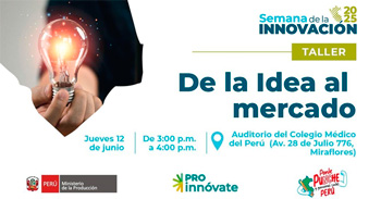 Taller presencial "De la idea al mercado" De ProInnóvate