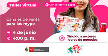 Taller online "Canales de venta para las mype" del PRODUCE