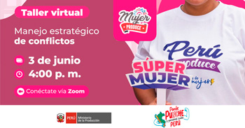  Taller online gratis "Manejo estratégico de conflictos " del PRODUCE