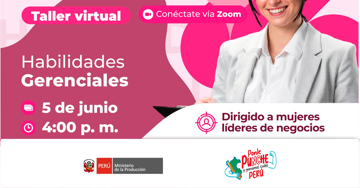 Taller online "Habilidades Gerenciales" del PRODUCE
