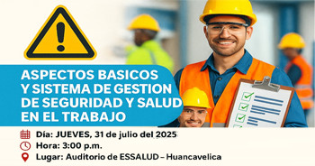  Capacitación "Aspectos básicos y sistema de gestión de seguridad y salud en el trabajo" 