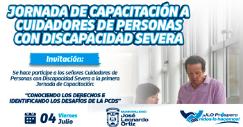  Capacitación presencial Conociendo los derechos e identificando los desafíos de la PCDS