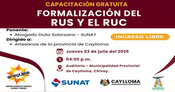 Capacitación Presencial "Formalización del RUS y RUC" de la Gercetur Arequipa