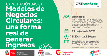   Capacitación presencial "Modelos de Negocios Circulares: una forma real de generar ingresos" del ITP