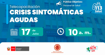  Capacitación online "Crisis sintomáticas agudas" del Instituto Nacional de Ciencias Neurológicas