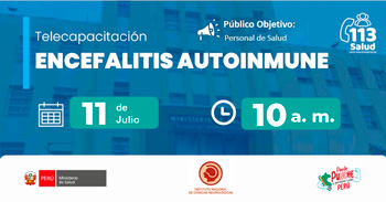  Capacitación online "Encefalitis Autoinmune" del Instituto Nacional de Ciencias Neurológicas