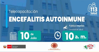 Capacitación online "Encefalitis Autoinmune" del MINSA