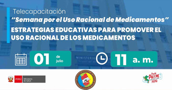   Capacitación online "Estrategias Educativas para Promover el Uso Racional de los Medicamentos"