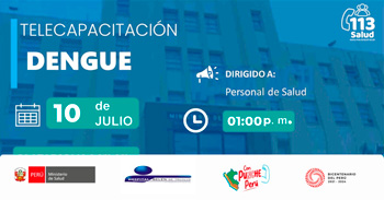 Capacitación online gratis"Dengue" del MINSA