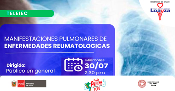  Capacitación online gratis "Manifestaciones pulmonares de enfermedades reumatologicas"