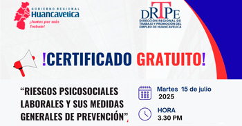  Capacitación online gratis "Riesgos Psicosociales Laborales y sus Medidas Generales de Prevención"