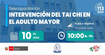 Capacitación online "Intervención del Tai Chi en el Adulto Mayor" del MINSA