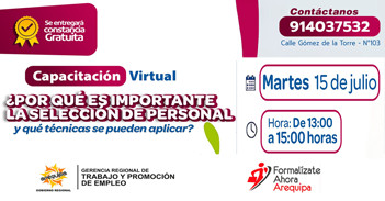  Capacitación online "¿Por qué es importante la selección del personal y qué técnicas se pueden aplicar?"  