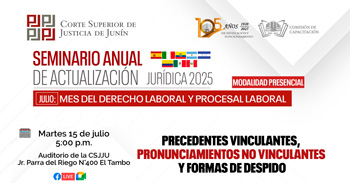  Capacitación online "Precedentes vinculantes, pronunciamientos no vinculantes y formas de despido" 