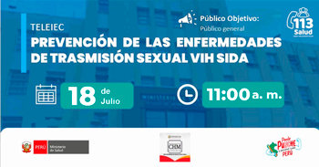  Capacitación online "Prevención de las enfermedades de trasmisión sexual VIH SIDA" del MINSA