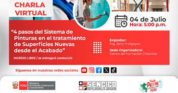  Charla online "4 pasos del sistema de pinturas para superficies nuevas, desde la base hasta el acabado" 