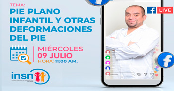  Charla  online "Pie plano infantil y otras deformaciones del pie" del INSN
