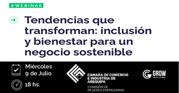  Charla online  "Tendencias que transforman: inclusión y bienestar para un negocio sostenible" 