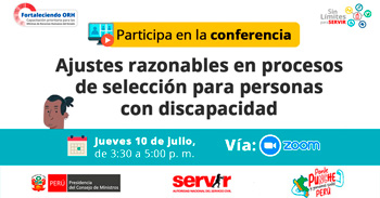  Conferencia online "Ajustes razonables en procesos de selección para personas con discapacidad"