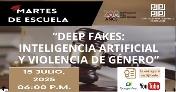  Conferencia online "Deep Fakes: Inteligencia artificial y violencia de género" 