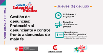  Conferencia online "Gestión de denuncias: Protección al denunciante y control frente a denuncias de mala fe" 
