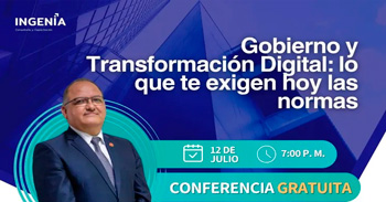  Conferencia online gratis: "Gobierno y Transformación Digital: lo que te exigen hoy las normas"