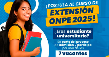  Curso de Extensión ONPE | Convocatoria 2025