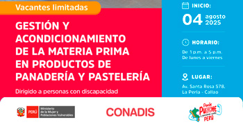 Curso presencial gratuito Gestión y acondicionamiento de la materia prima en productos de panadería y pastelería