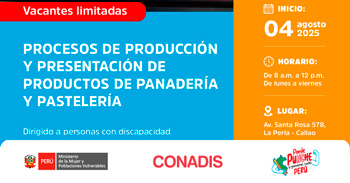 Curso presencial gratuito Procesos de producción y presentación de productos de panadería y pastelería