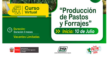  Curso online "Producción de Pastos y Forrajes" del INIA