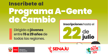  Cursos semipresenciales del "Programa A-Gente de Cambio" de la SENAJU