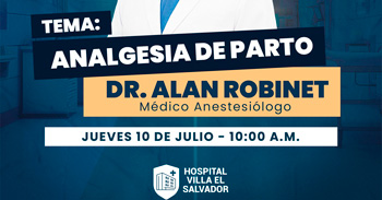  Evento online "Analgesia de parto" del Hospital Villa El Salvador