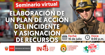  Seminario online "Elaboración de un plan de acción del incidente y asignación de recursos" 