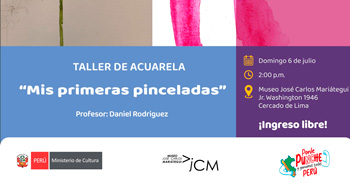  Taller  presencial de acuarela "Mis primeras pinceladas"