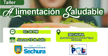  Taller presencial "Alimentación Saludable" de la Municipalidad Provincial de Sechura
