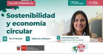  Taller presencial "Sostenibilidad y economía circular" de PRODUCE