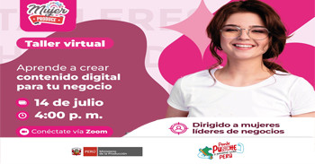  Taller online "Aprende a crear contenido digital para tu negocio" de PRODUCE
